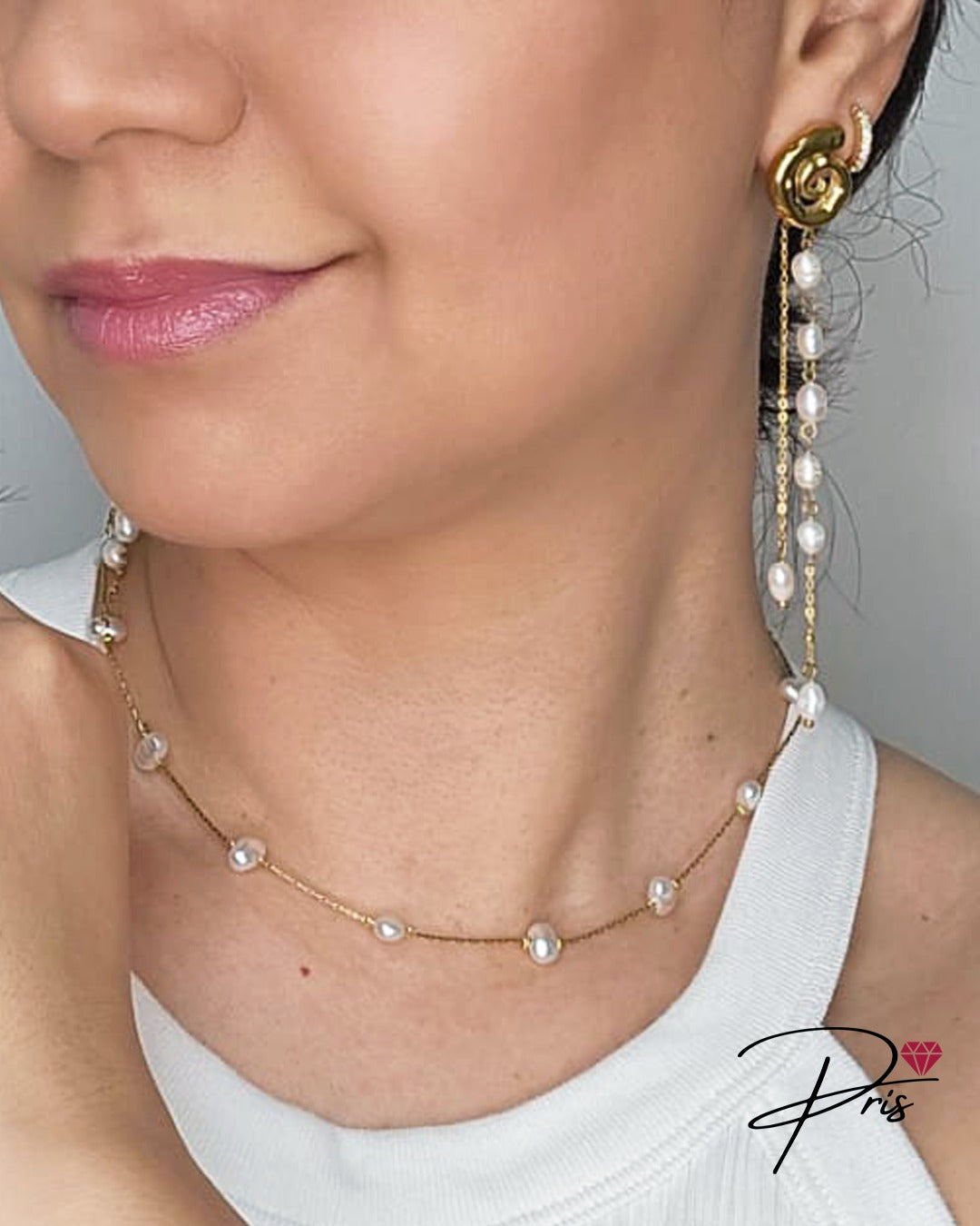 Colar De Pérola Pris Accessories