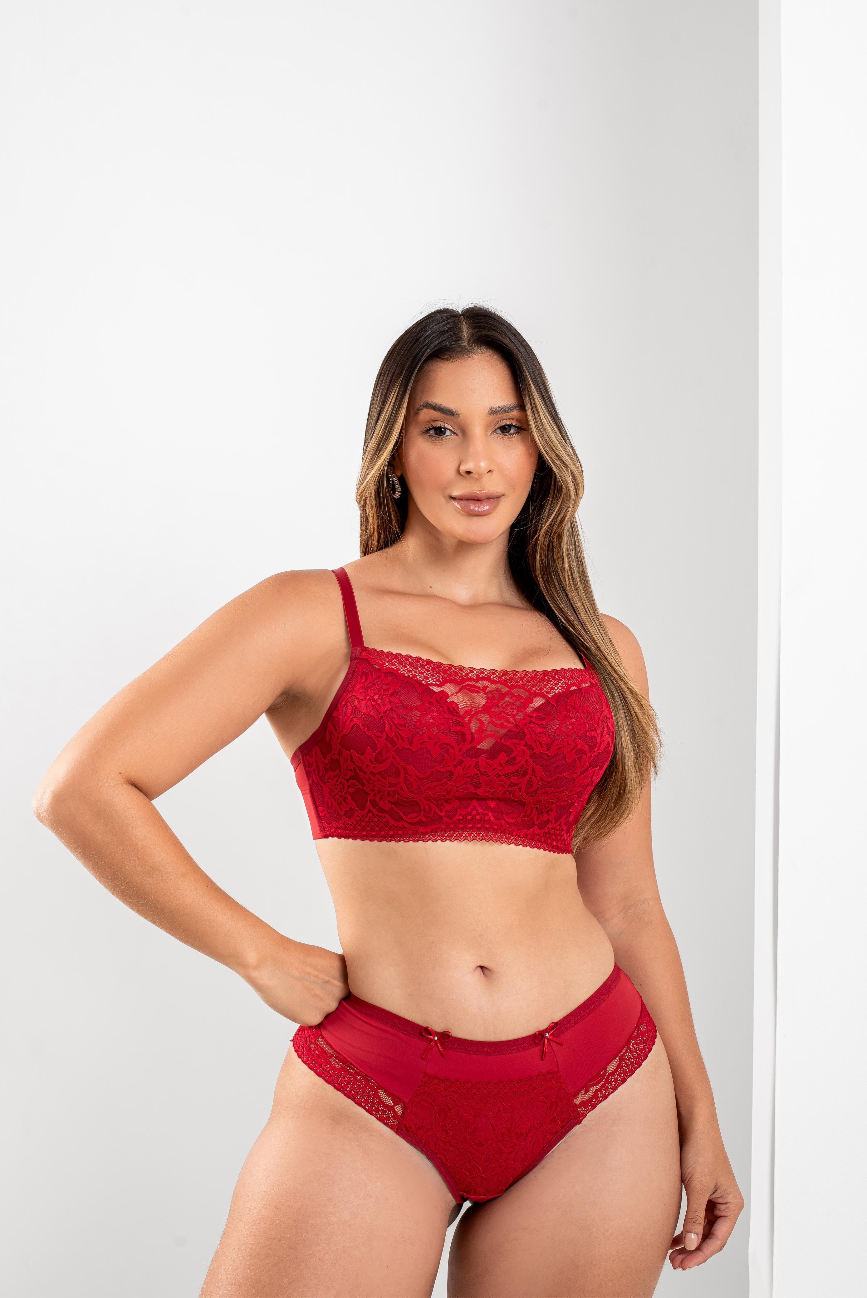 Conjunto De Lingerie Renda Prysben