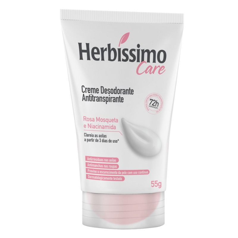 Herbissimo Care Rosa Mosqueta e Niacinamida desodorante creme 55g