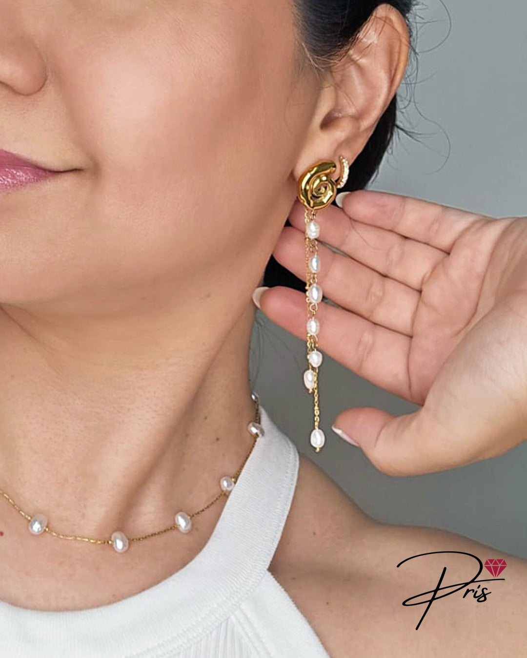 Brinco De Pérola Pris Accessories