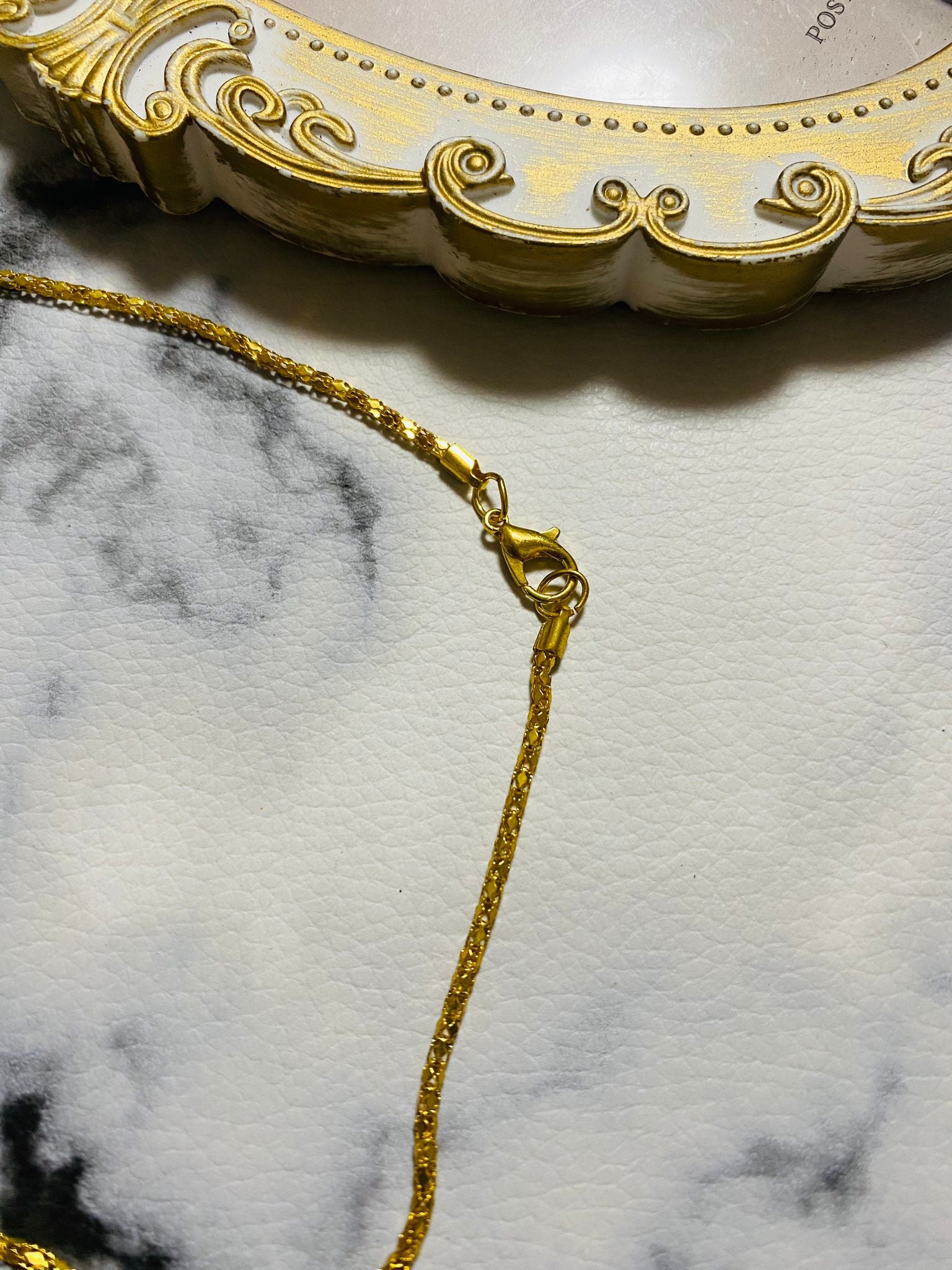 Colar De Pedra Jaspe Vermelho Glambox