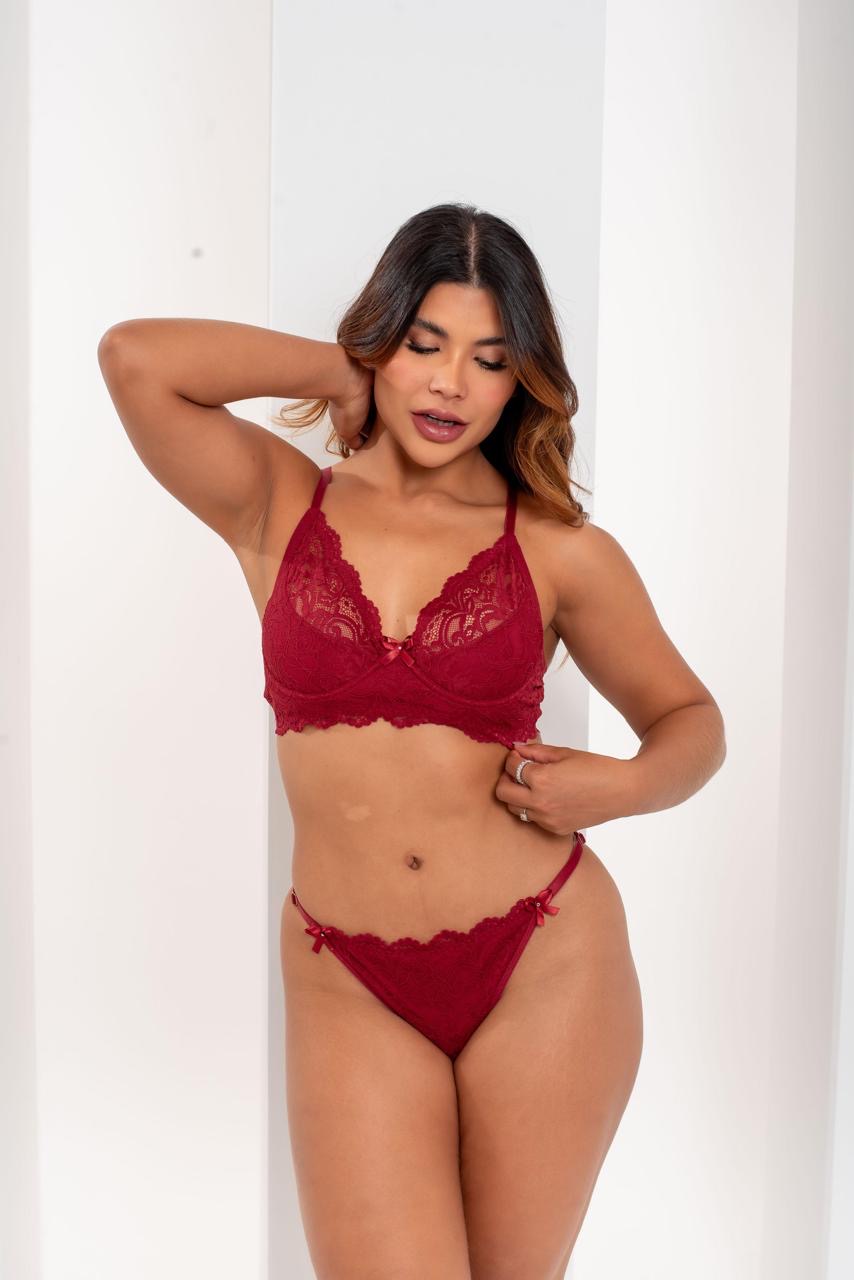 Conjunto De Lingerie Sem Bojo Prysben