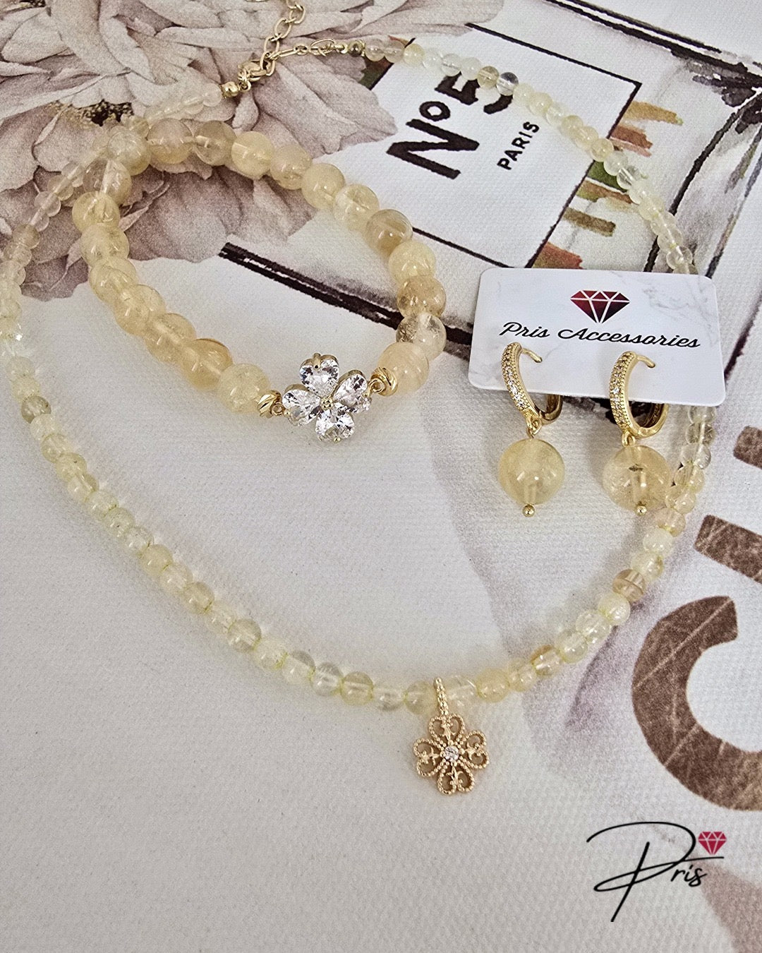 Brinco De Argola Citrino Pris  Accessories