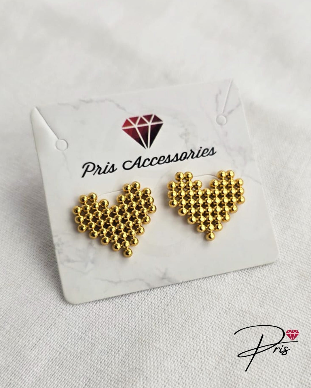 Brinco Coração  Pris Accessories