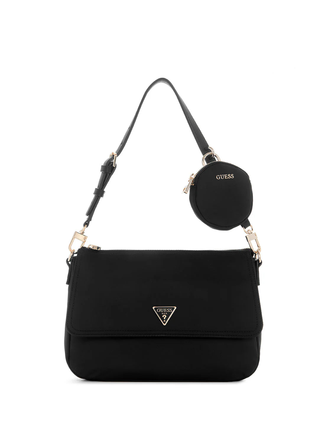 Bolsa Guess Eco Black Gemma Shoulder
