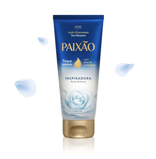 Paixão inspiradora Loção Rosas Brancas ultracremosa 200ml