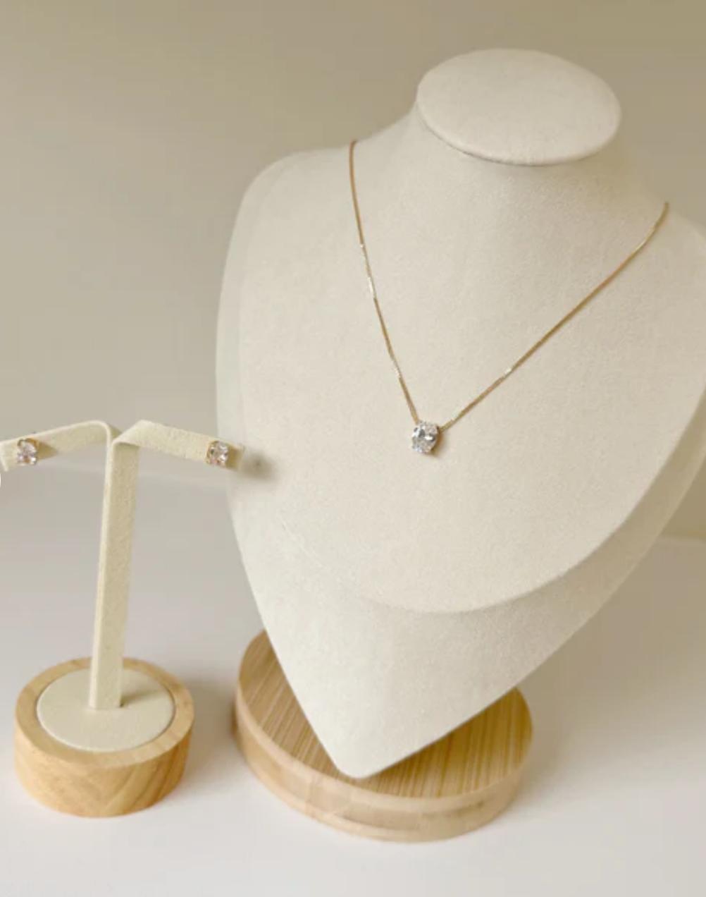 Conjunto Oval Ponto de Luz M Linda