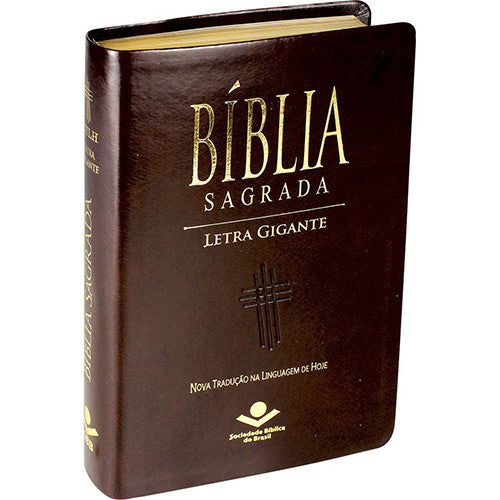 Bíblia Sagrada - Letra Gigante - NTLH - Marrom Nobre