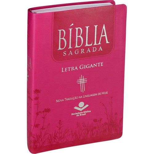 Bíblia Sagrada - Letra Gigante - NTLH - Luxo - Pink