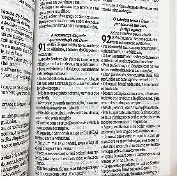 Biblia Sagrada - Letra Grande - ARC - Semi Luxo - Preta (Capa Dura) (João Ferreira de Almeida)